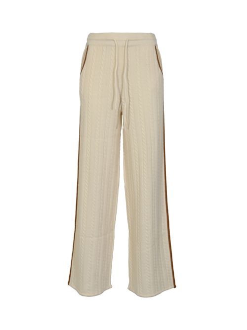 Pantalone Dinard a trecce in lana White Mc2 Saint Barth | DIN000100040I